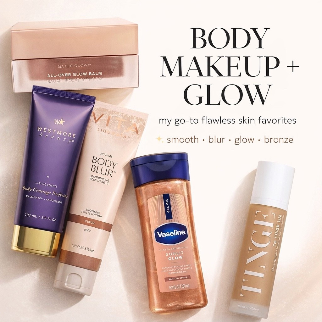 My go-to body products for glow + coverage ✨

Whether you want a soft sheen, to blur texture, or add a little extra warmth to the skin—these are the ones I consistently reach for in my kit.

Perfect for events, vacations, or anytime you want your skin to look a little more perfected 🤍
All linked here for you.


#LTKWedding #LTKBeauty #LTKFestival