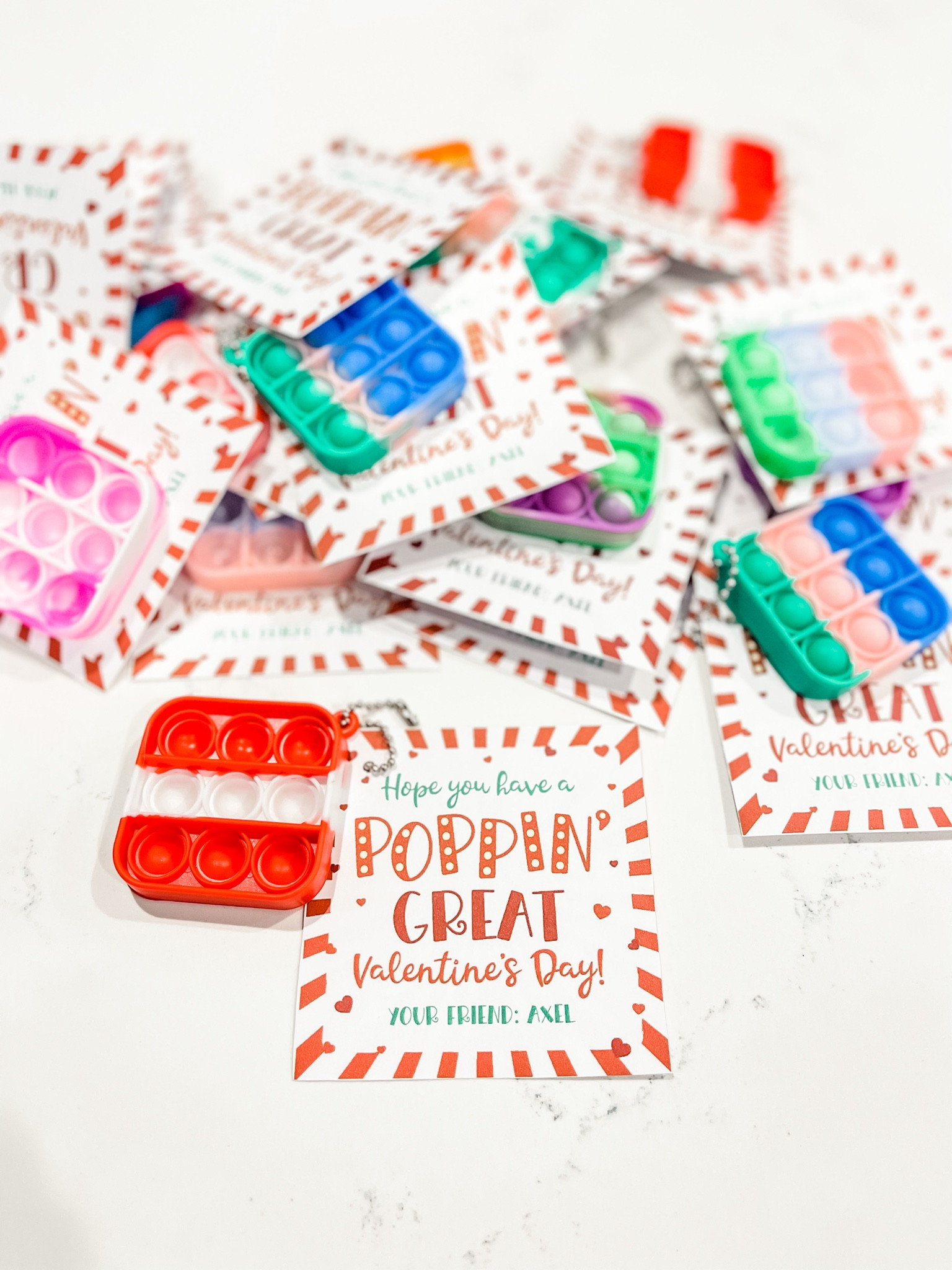 Kids Class Valentines Gift • Valentines Day • Pop It • Keychain •Valentines Tag

#LTKSeasonal #LTKkids #LTKGiftGuide