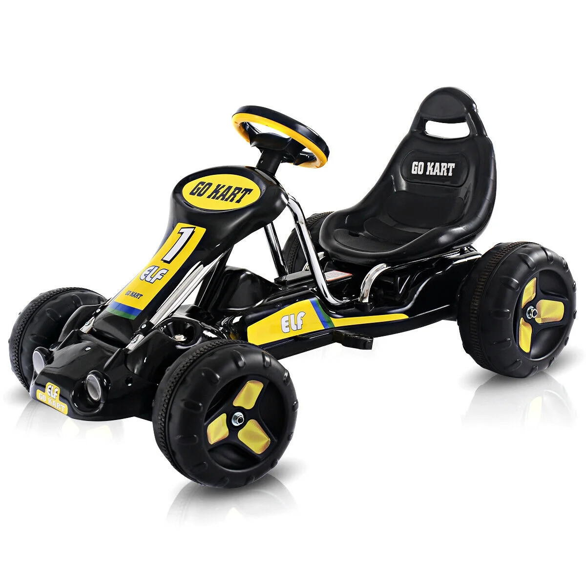 Go Kart Kids Ride On Car Pedal Powered Car 4 Wheel Racer Toy Stealth Outdoor - Walmart.com | Walmart (US)