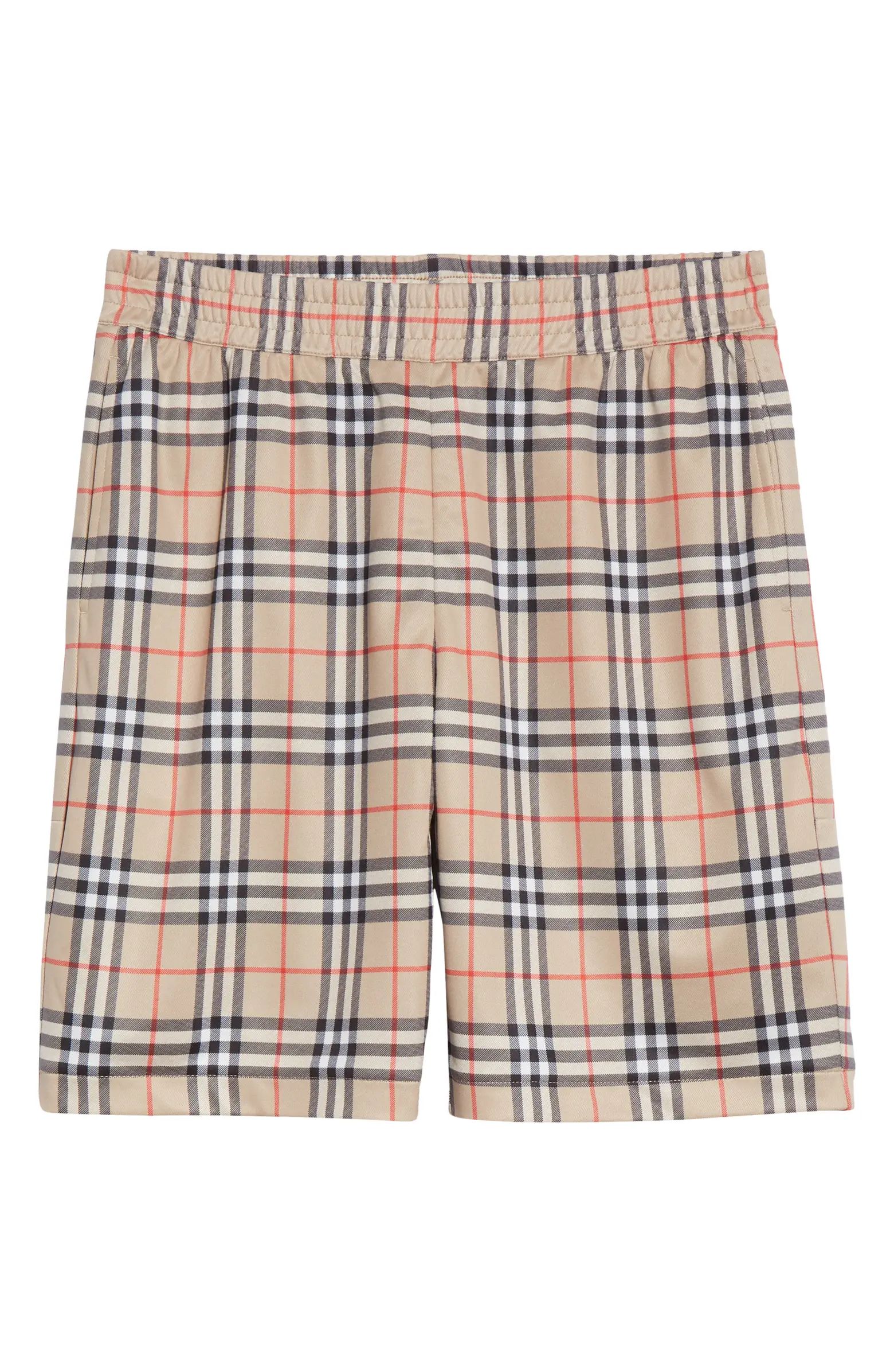 Burberry Debson Check Tech Shorts | Nordstrom | Nordstrom