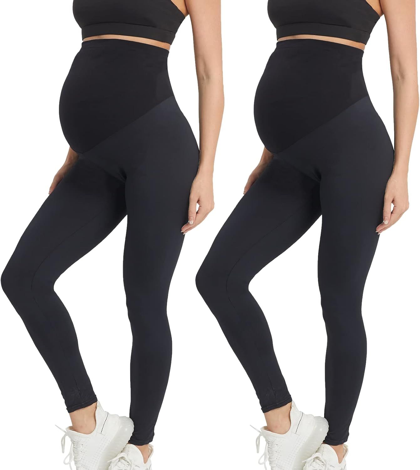 Yilanmy Maternity Leggings Over The Belly, Winter Warm Women's Maternity Activewear Pregnancy Wor... | Amazon (US)