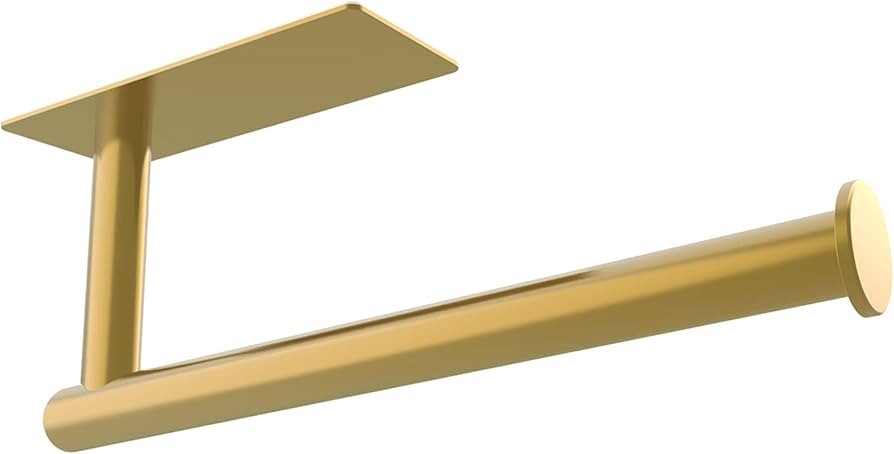 TOFIIGREM Paper Towel Holder with Adhesive Under Cabinet Mount- No Drilling Wall Mount Sticky Pap... | Amazon (US)