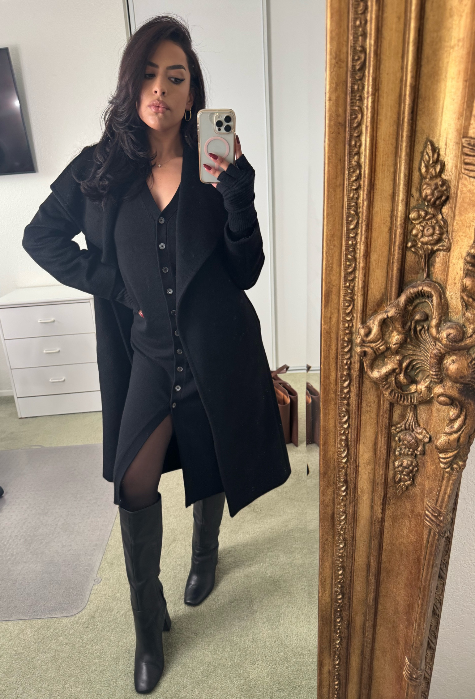 Winter is my favorite season for fashion (tied with fall)! I love pulling out my rip-resistant tights, cozy coats, warm boots and gloves. I love layering pieces for a fashionably chic vibe🖤

#LTKSeasonal #LTKStyleTip #LTKSaleAlert