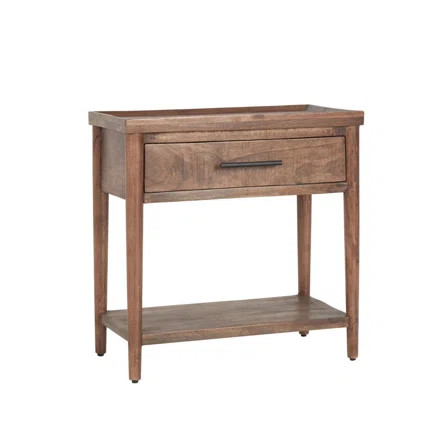Olga Solid Wood End Table with Storage | Wayfair North America