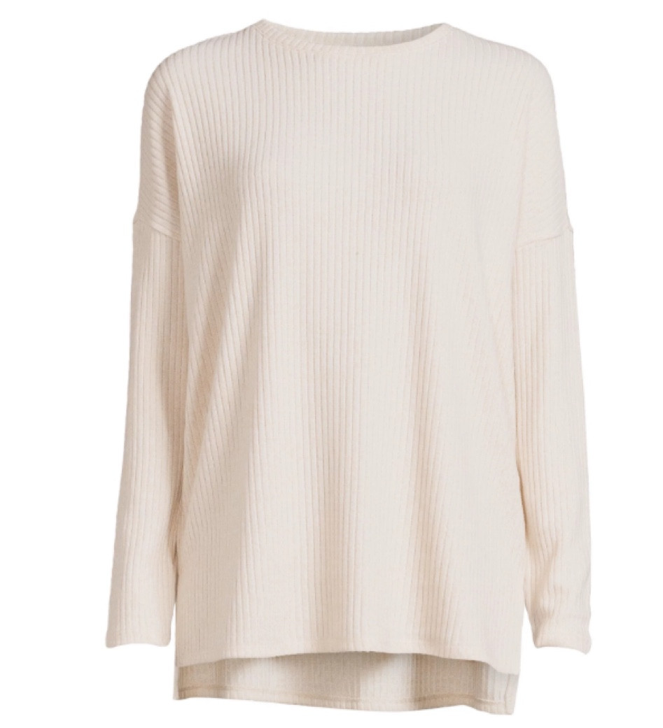 Time and Tru womens ribbed tunic top!! Fall staple clothes at Walmart 