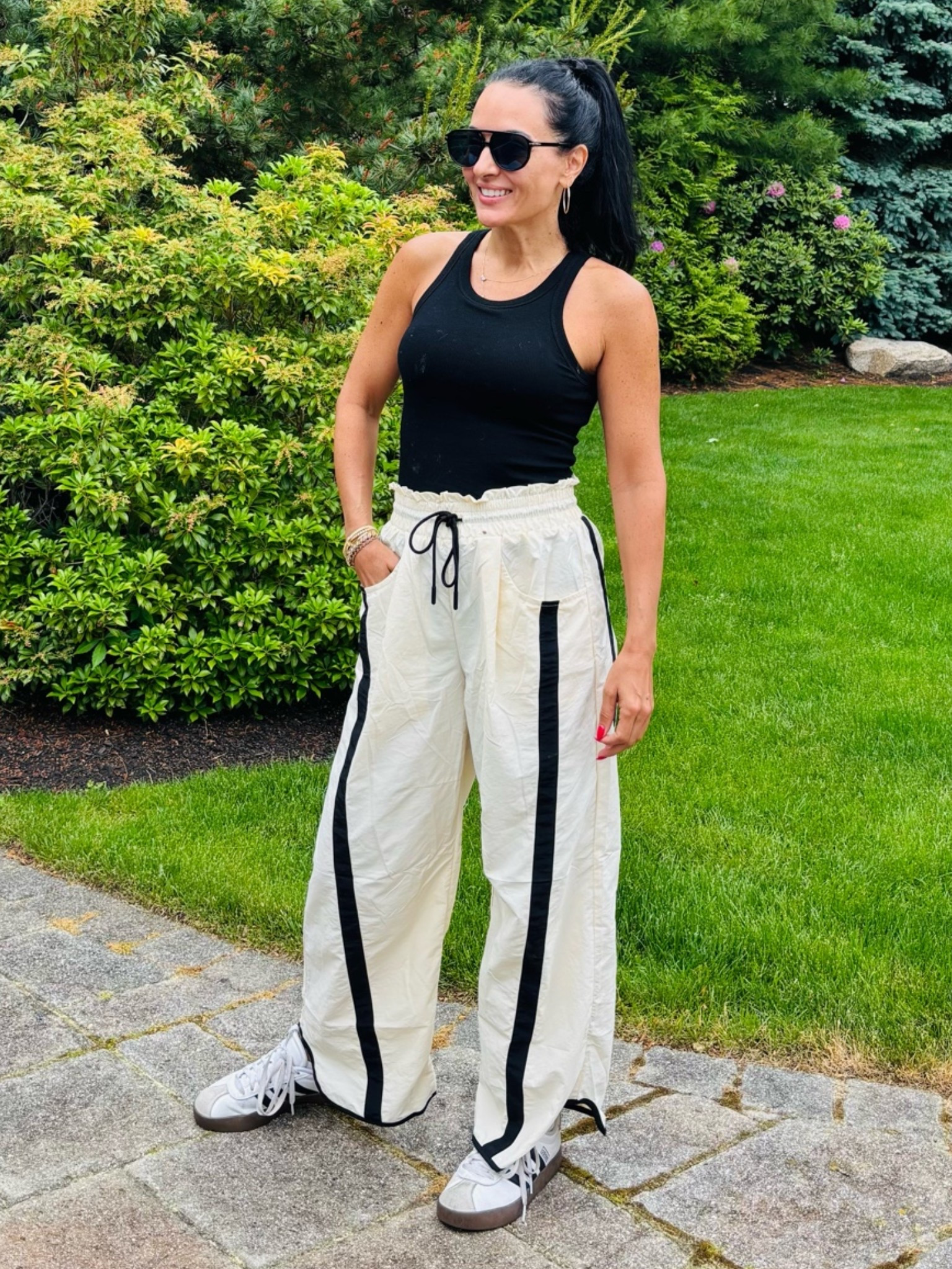 Amazon track pants with tank top

#LTKootd #LTKActive #LTKSaleAlert