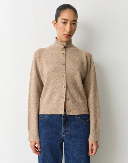 Funnel Neck Knit Cardigan | Glassons (Australia)