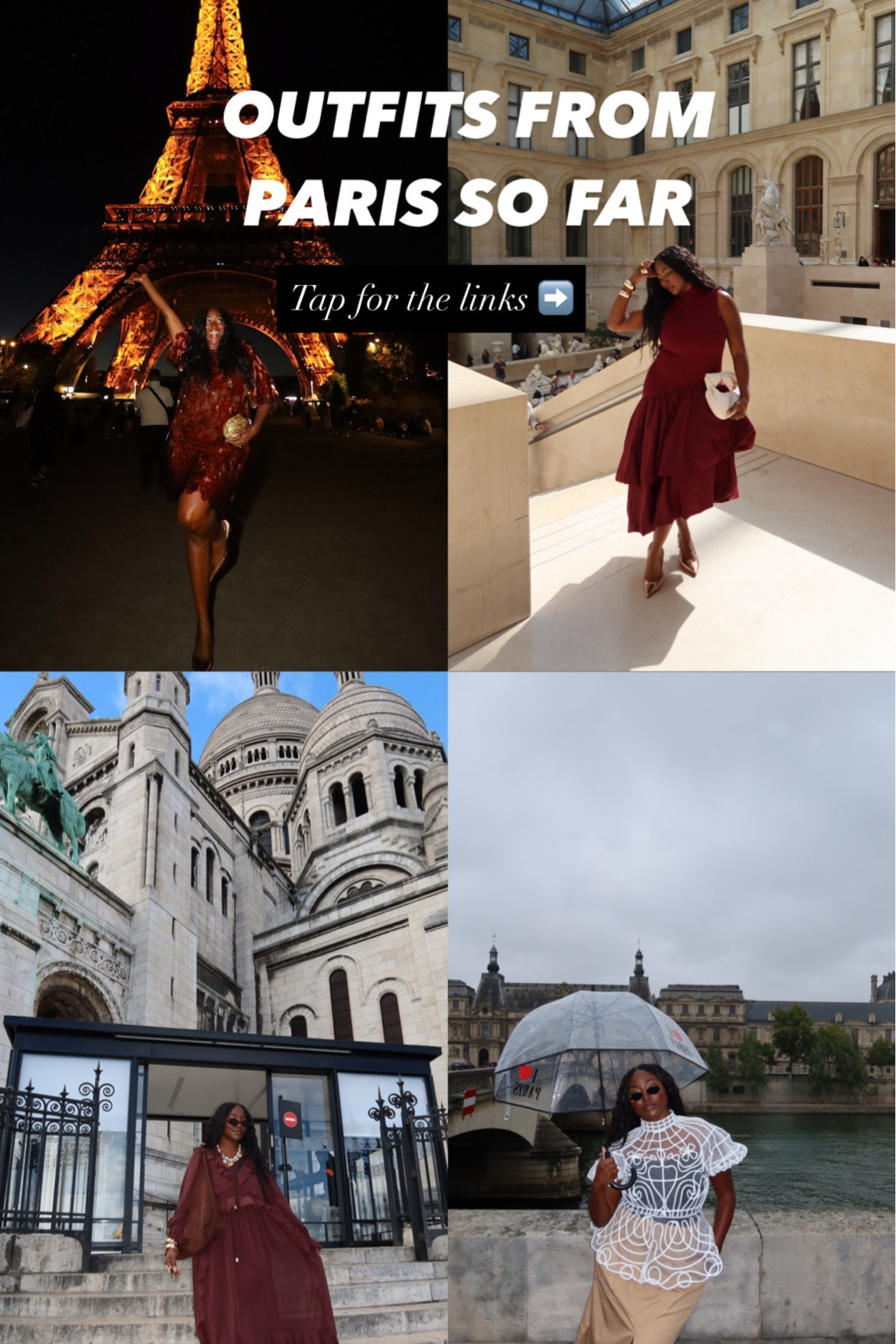 Outfits I wore in Paris so far! Love all of the burgundy. 

#LTKMidsize #LTKStyleTip #LTKFindsUnder100