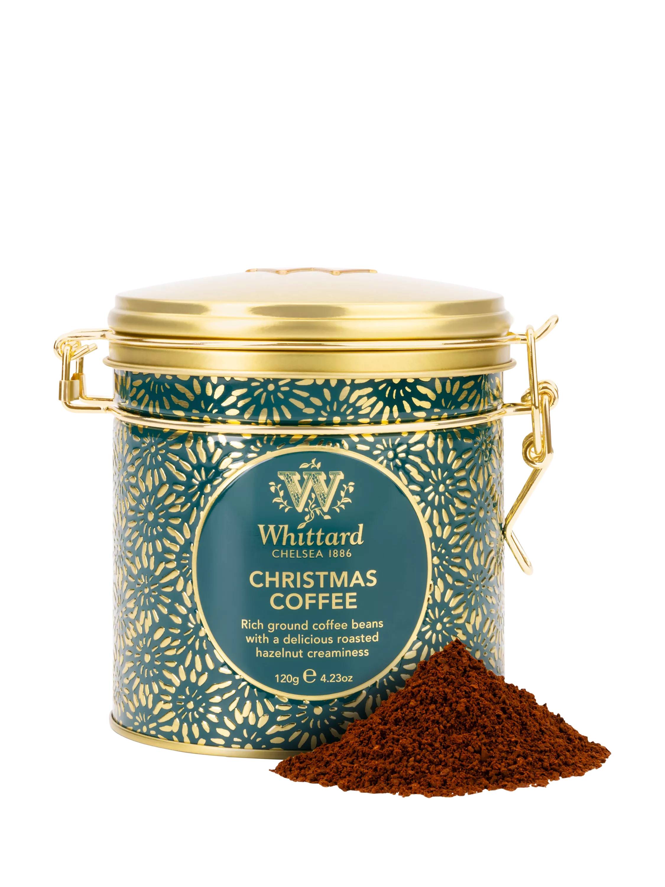 WhittardChristmas Coffee Clip Top Tin, 120g | John Lewis (UK)
