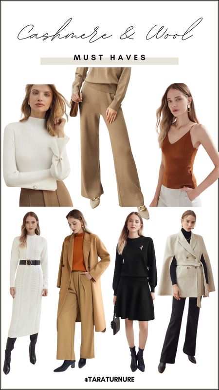 Cashmere finds - wool finds - fall outerwear - fall fashion - fall outfit - neutral fashion 

#LTKstyletip #LTKSeasonal #LTKHoliday