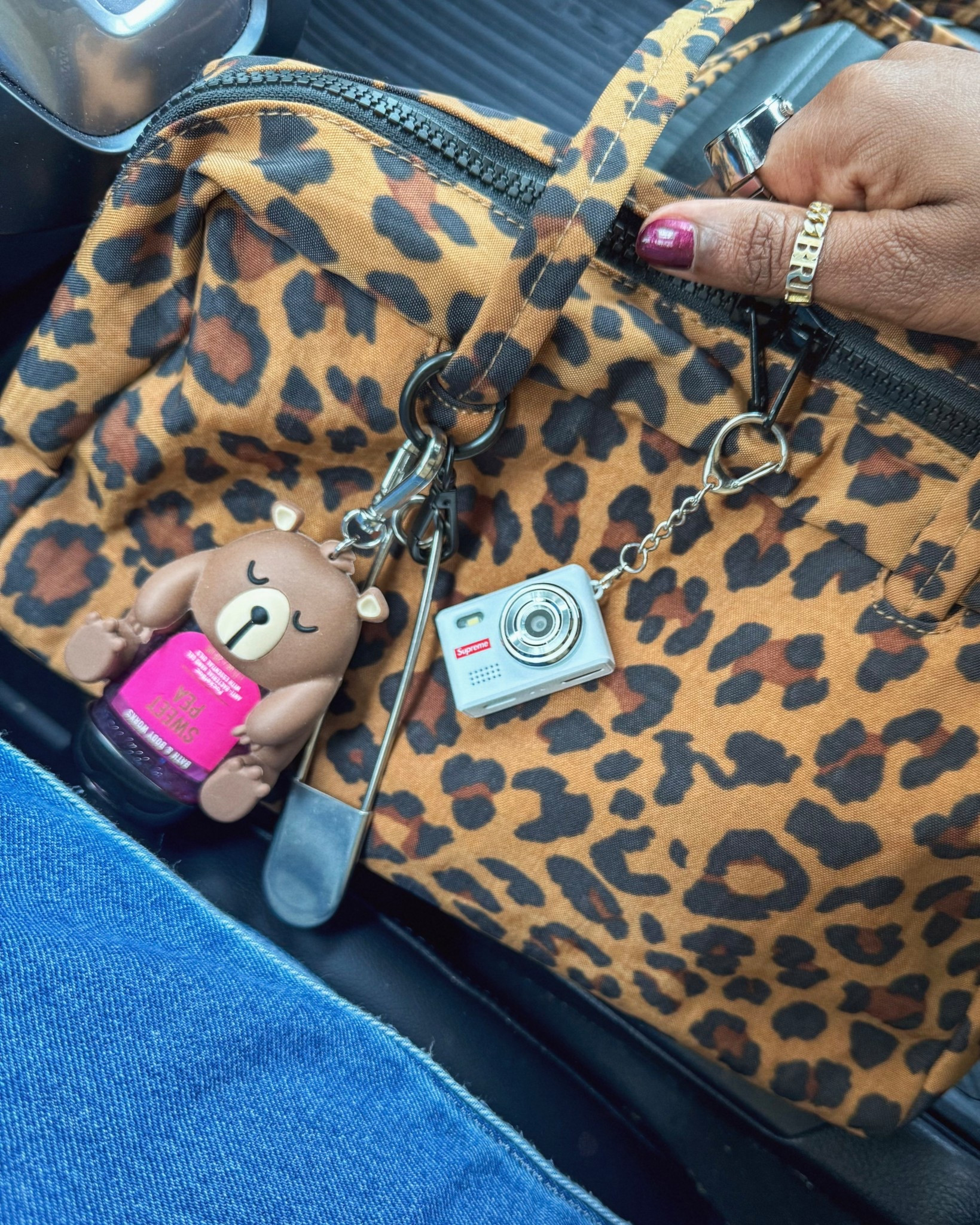 When the bag is the outfit. 

Bag charms 

#LTKFindsUnder50 #LTKootd