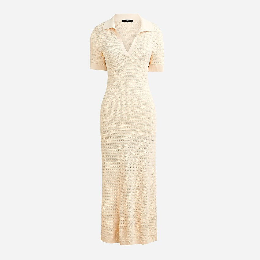 Pointelle knit midi dress | J. Crew US