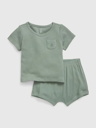 Baby Ribbed 2-Piece Outfit Set | Gap (US)