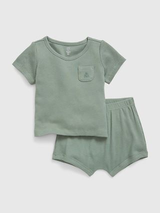 Baby Ribbed 2-Piece Outfit Set | Gap (US)