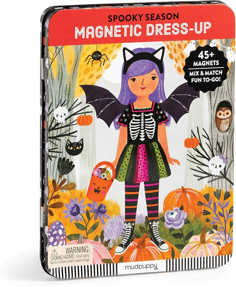 Mudpuppy Spooky Season \u2013 Magnetic Dress Up Game with Illustrated Halloween Scenes Including ... | Amazon (US)