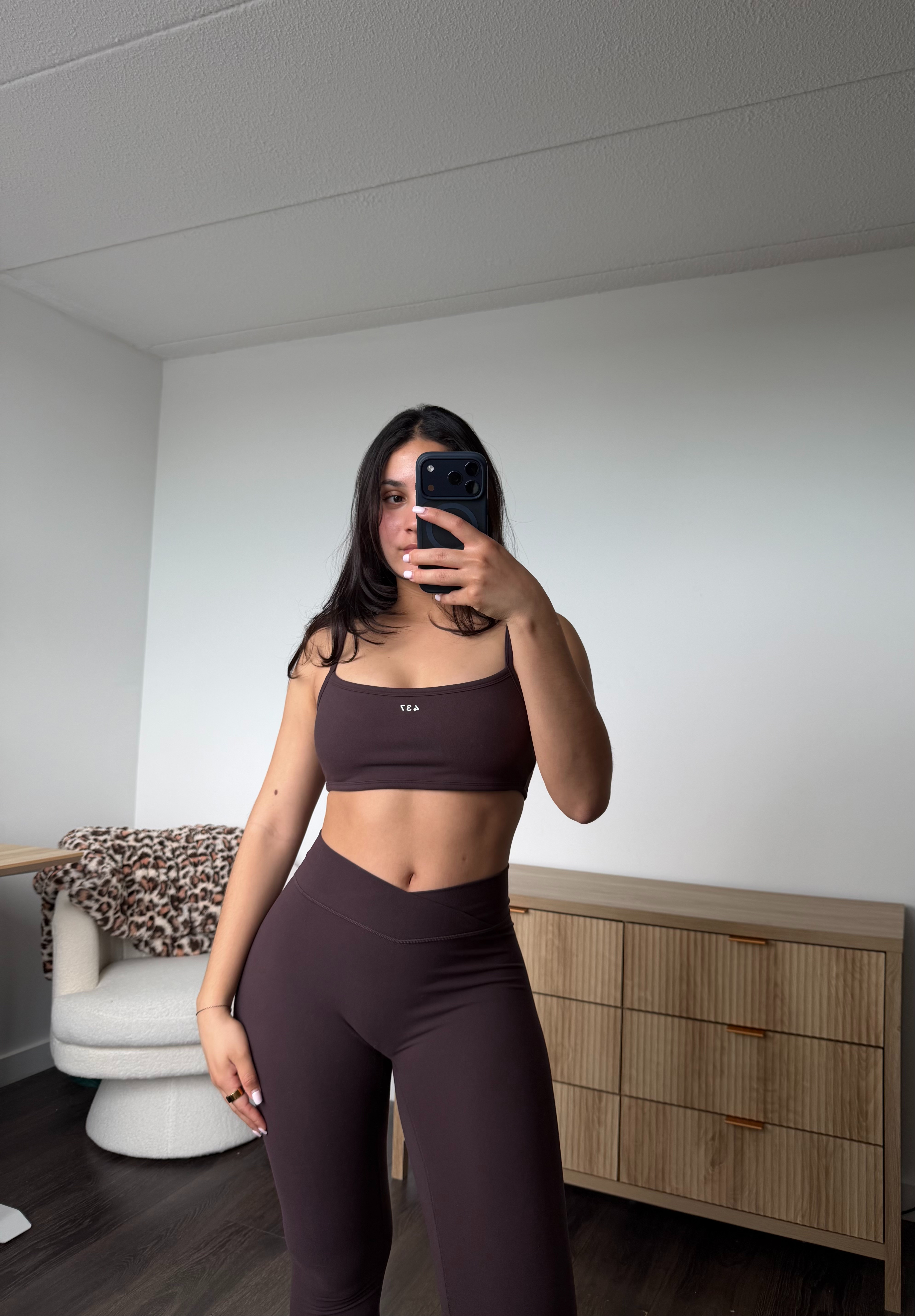 My favorite matching set for workouts. I'm 5'5" and wearing a size M in both the top and leggings. Fits true to size and feels amazing. @Shop 437  #ad

#LTKootd #LTKfitnessgoals #LTKActive