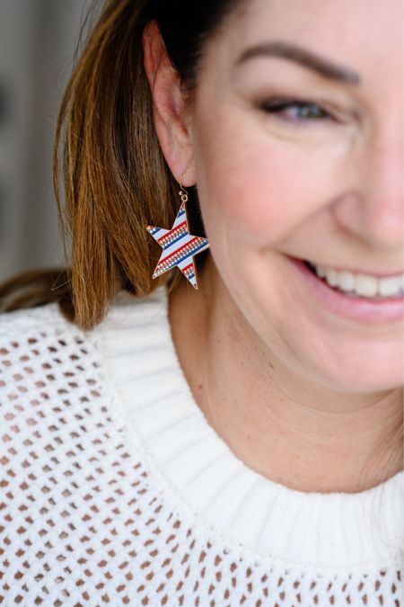 Star flag earrings from Maurices 


Memorial Day  accessories  Memorial Day finds  outfit inspo  red white and blue fashion  the recruiter mom  #LTKstyletip #LTKfindsunder100

#LTKFindsUnder50 #LTKSeasonal