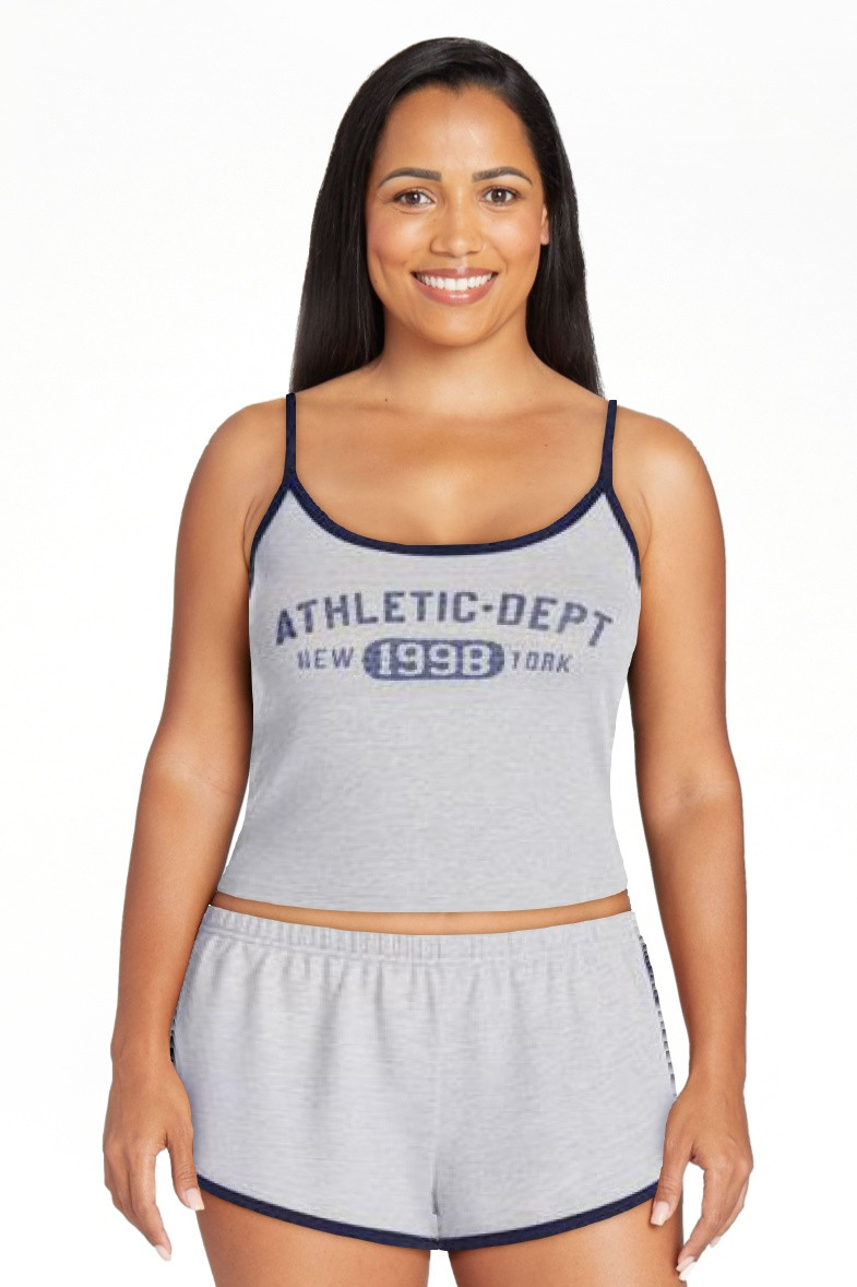 No Boundaries Sports Tank Top and Shorts Sleep Set, 2-Piece, Women's XS-XXL | Walmart (US)