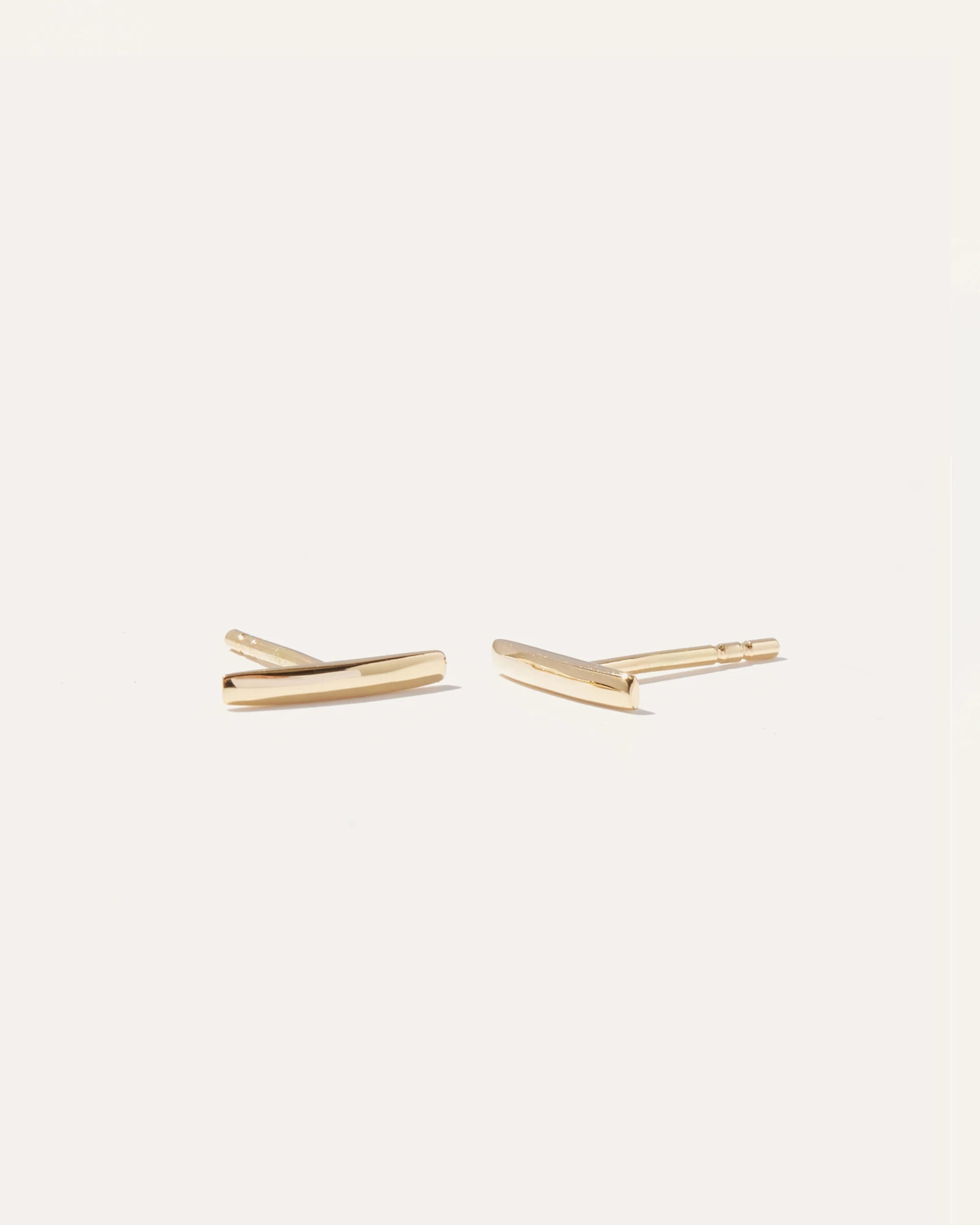 14K Gold Line Studs | Quince