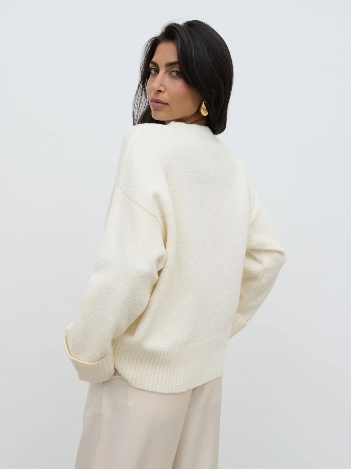 Camille Oversized Borg Jumper | Pretty Lavish (UK)