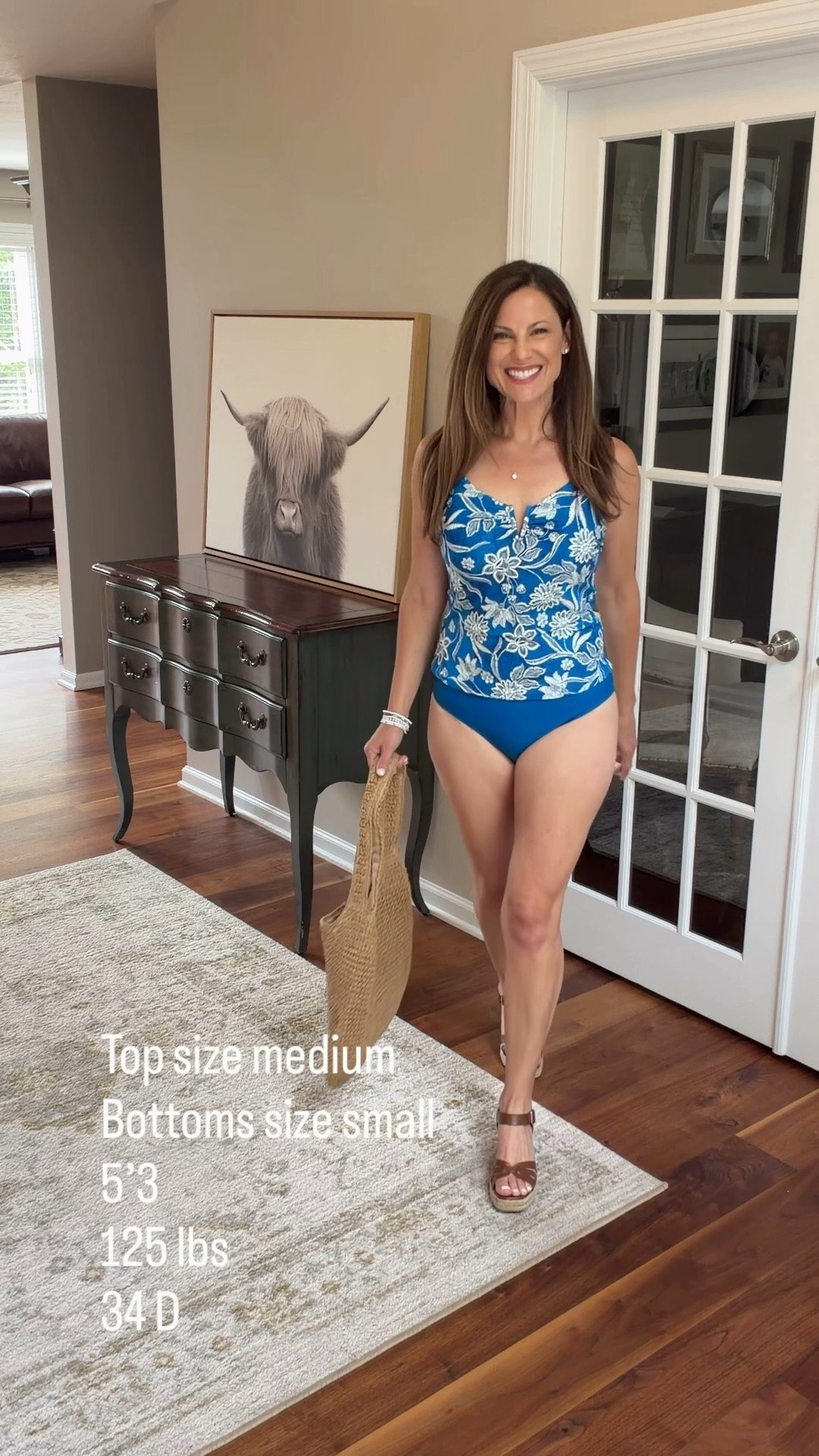 Bathing suits | Tankini swimsuit | Beach vacation outfit ☀️

This floral tankini is such a good find! One of my favorite features is that you can order the top and bottoms in different sizes for a more customized fit.

For reference, I’m 5’3”, 125 lbs, a 34D, wearing a medium top and small bottoms, and the fit is perfect. The floral print is beautiful, but what really makes this suit special is the back detail. I didn’t do it justice in this photo, so be sure to click the link to see the gorgeous back design. 🌸✨

Linking this bathing suit and more summer swimwear favorites!

#LTKSwim #LTKTravel #LTKOver40