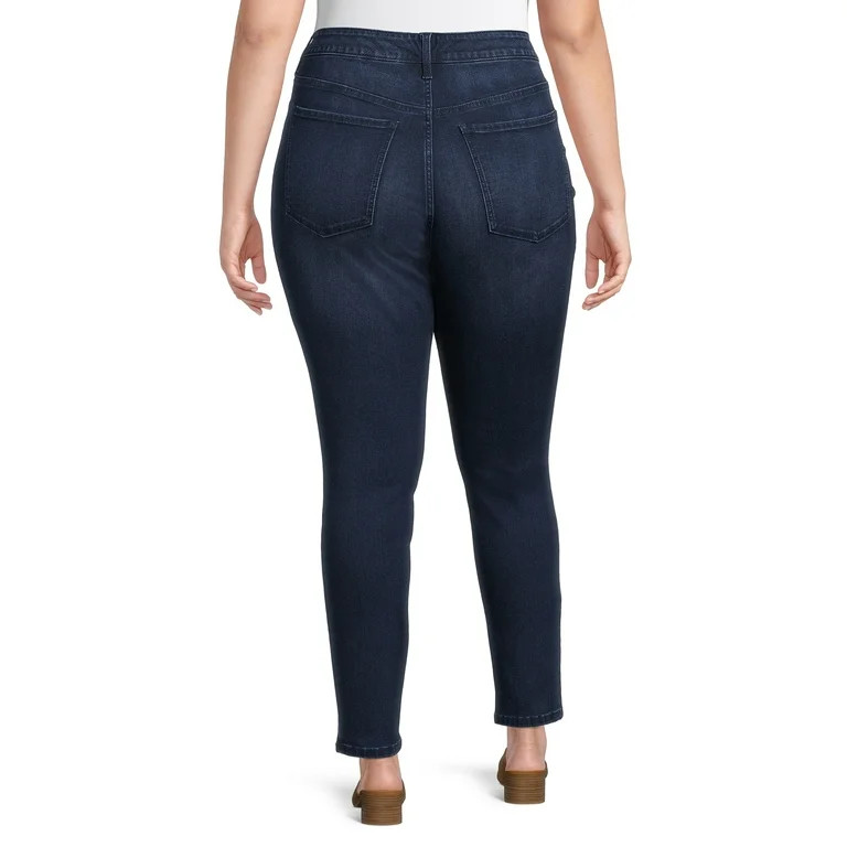 Terra & Sky Women's Plus Size Skinny Jeans, 29” Inseam | Walmart (US)