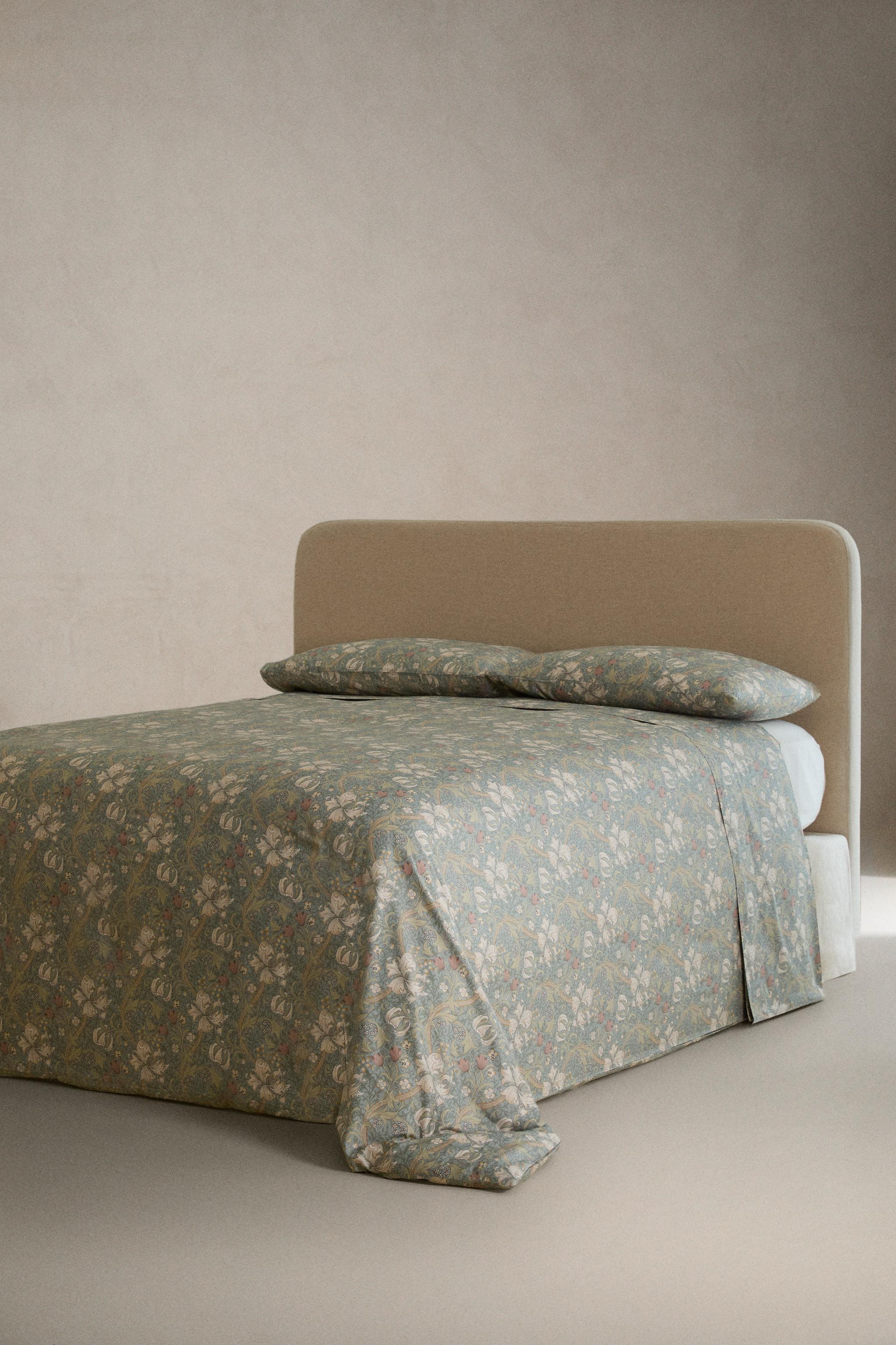 MORRIS & CO. COTTON SATEEN FLAT SHEET | Zara US