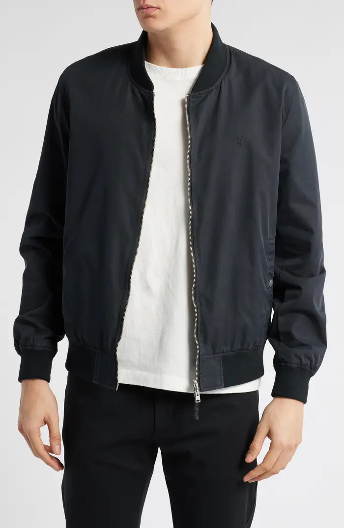 AllSaints Bassett Reversible Bomber Jacket | Nordstrom | Nordstrom