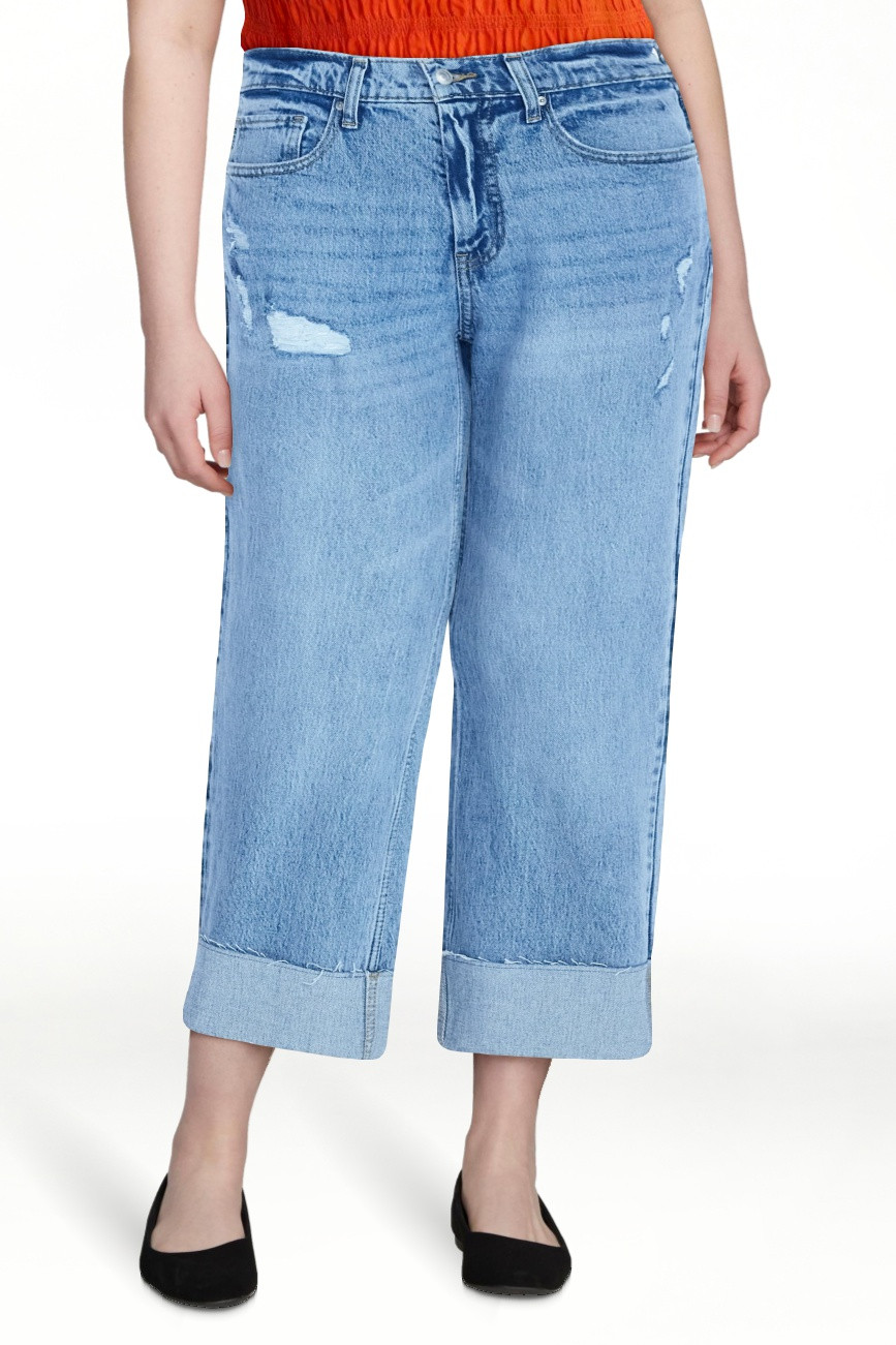 Free Assembly Women's High Rise Straight Cropped Jeans, Sizes 0-18 | Walmart (US)
