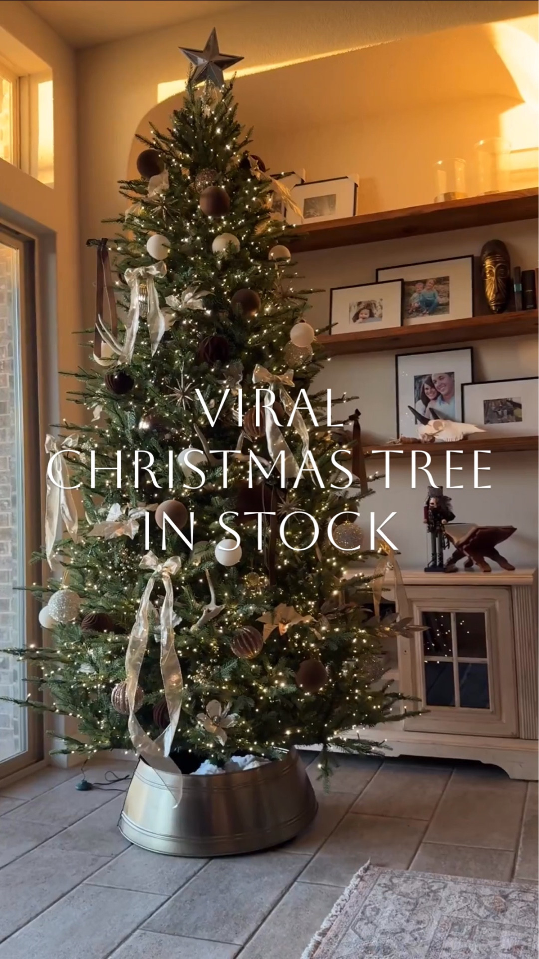 Like and comment “CHRISTMAS TREE” to have all links sent directly to your messages. Viral RESTOCK  you don’t want to miss- Y’all I am SO in love with my new tree. It’s worth the hype! So gorgeous with 9 light settings you can control with a remote. So easy to assemble- I did it myself with minimal fluffing. It has one connector to the wall outlet for lights and then the other pieces snap in lighting up the entire tree. I know it seems early but this tree always sells out V quick  ✨✨✨ #christmas #christmasdecor #holiday 

#LTKSaleAlert #LTKSeasonal #LTKHome