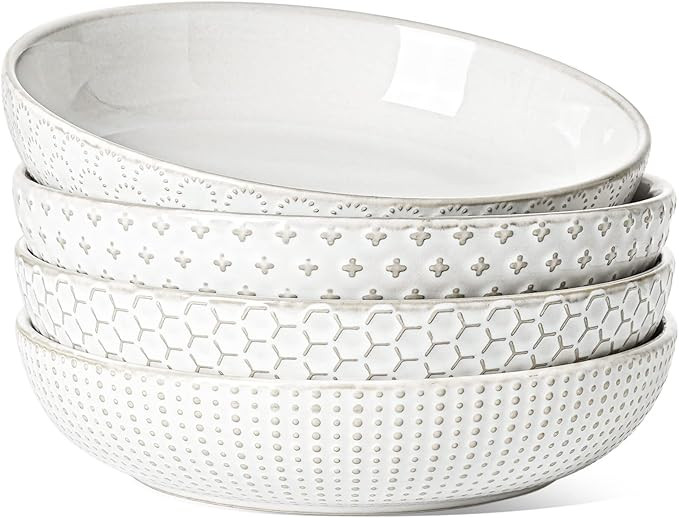 LE TAUCI Pasta Bowl 36 oz, Salad Bowl Serving Plate Bowls, Housewarming Wedding Present, Ceramic ... | Amazon (US)