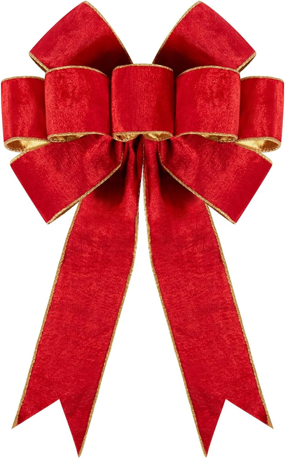 1Pack Large Christmas Bows Velvet Red Bows Holiday Red Christmas Bows Decorations for Wreath Velv... | Amazon (US)