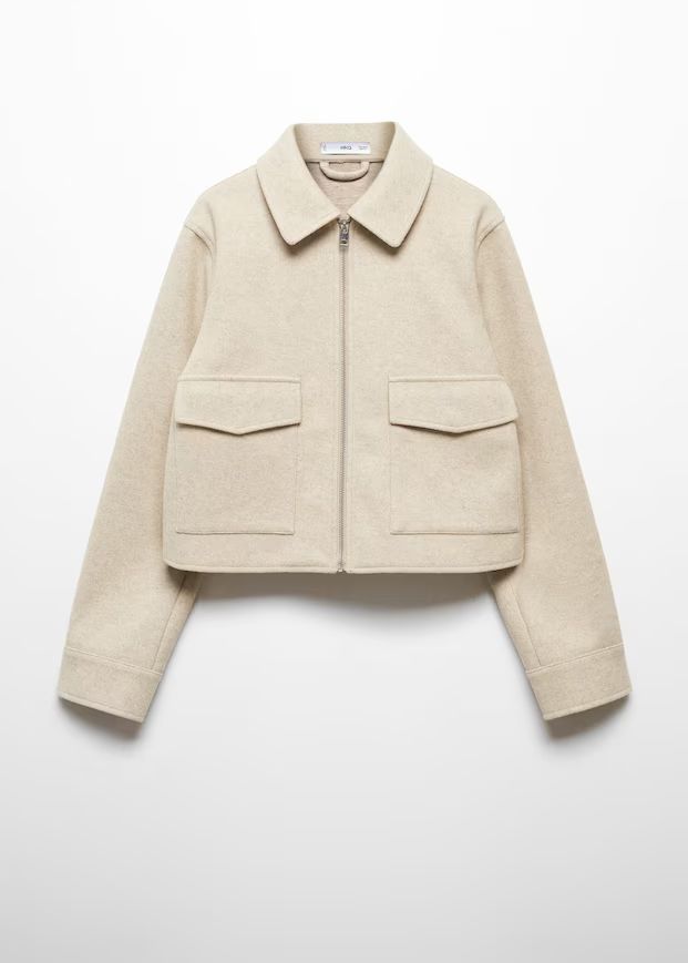 Jacket with zip pockets | MANGO (UK)