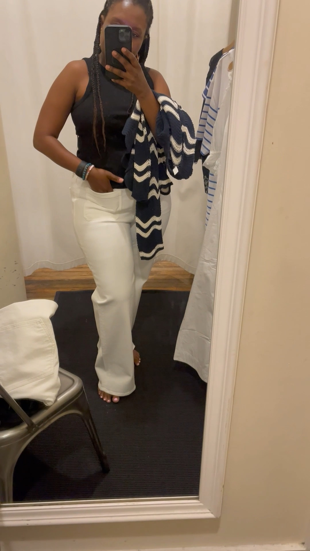 SecretsofYve: this outfit makes me feel incredible. I paired white jeans with a black tank and the sweater draped over my shoulder. 
#Secretsofyve #ltkgiftguide
Always humbled & thankful to have you here.. New posts daily at 3pm & 4:15pm EST. 
CEO: PATESI Global & PATESIfoundation.org
@secretsofyve : where beautiful meets practical, comfy meets style, affordable meets glam with a splash of splurge every now and then. I do LOVE a good sale and combining codes! #ltksalealert #ltku #ltkplussize #ltkmidsize #ltkover40 #ltkpetite #ltkvlog #ltktravel #ltkbump #ltktall #ltkootd #ltkselfcare #ltkbeauty #ltkstorytime #ltkmomlife #ltkdayinmylife 
secretsofyve

#LTKSeasonal #LTKWedding #LTKWorkwear