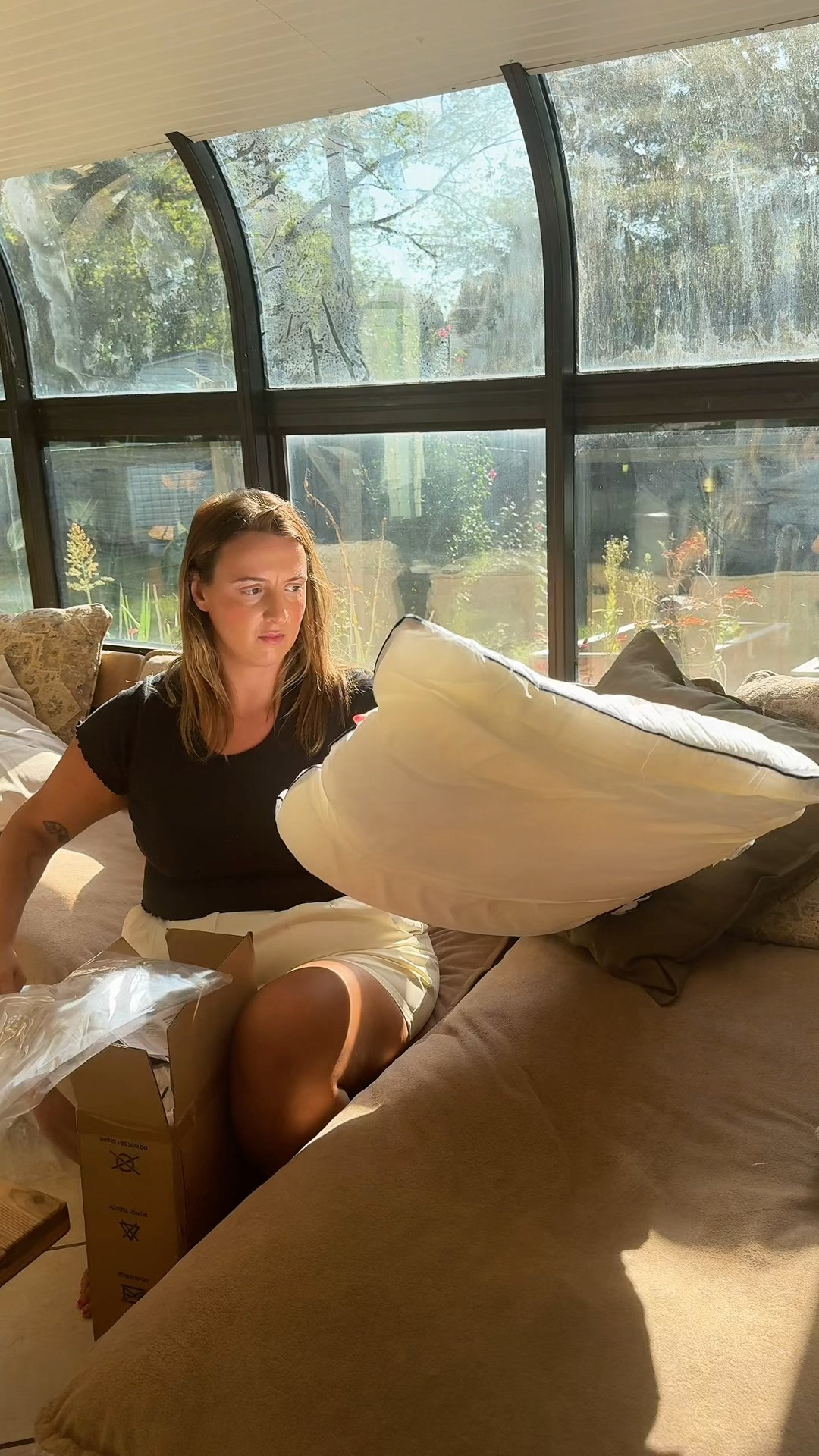 The fluffiest pillow inserts! 

 #LTKVideo #LTKHome #LTKStyleTip
