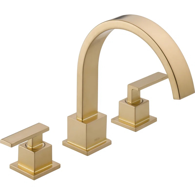 Vero Double Handle Deck Mounted Roman Tub Faucet Trim | Wayfair North America