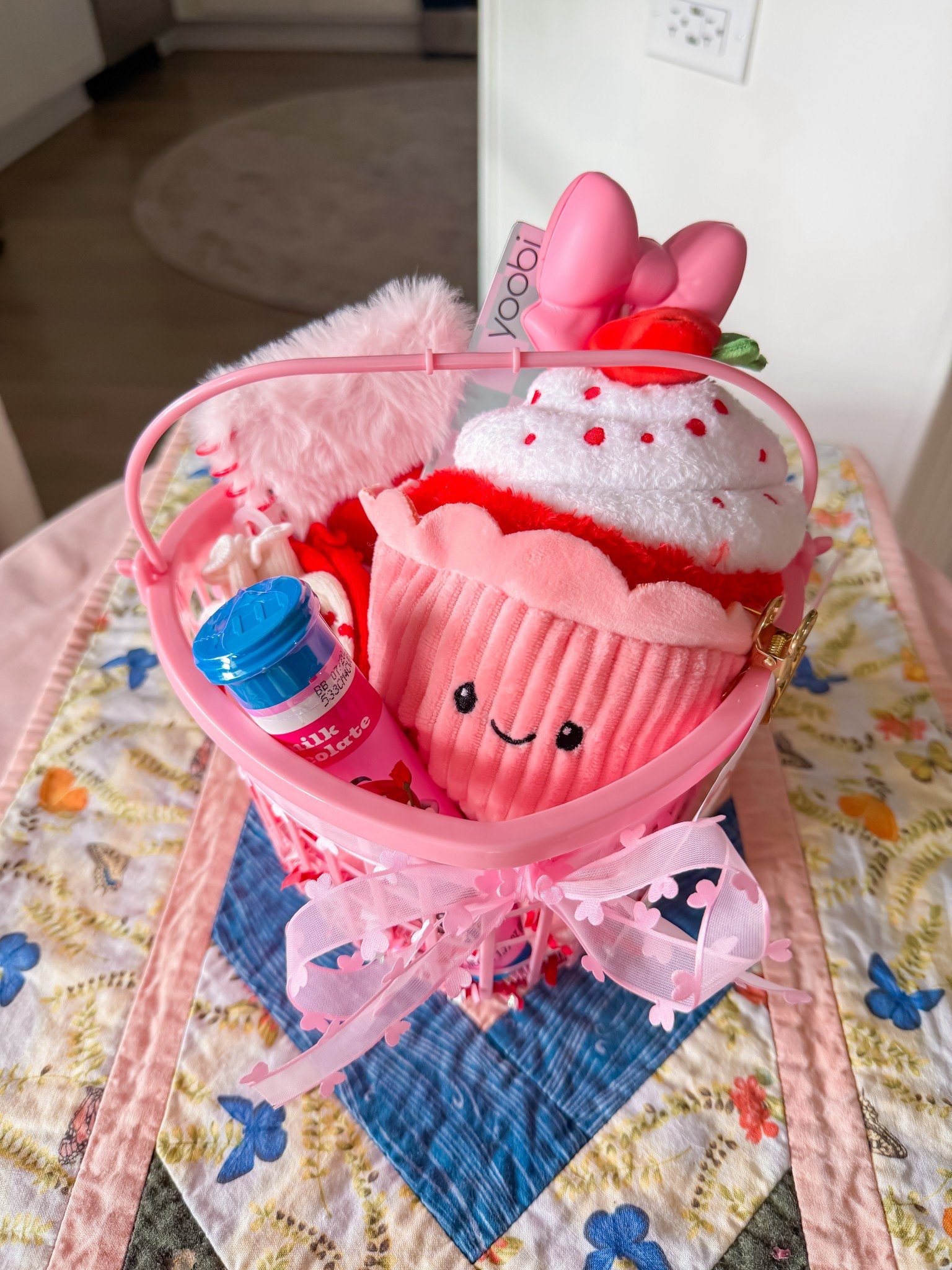 Girls Valentine’s Day basket from target 