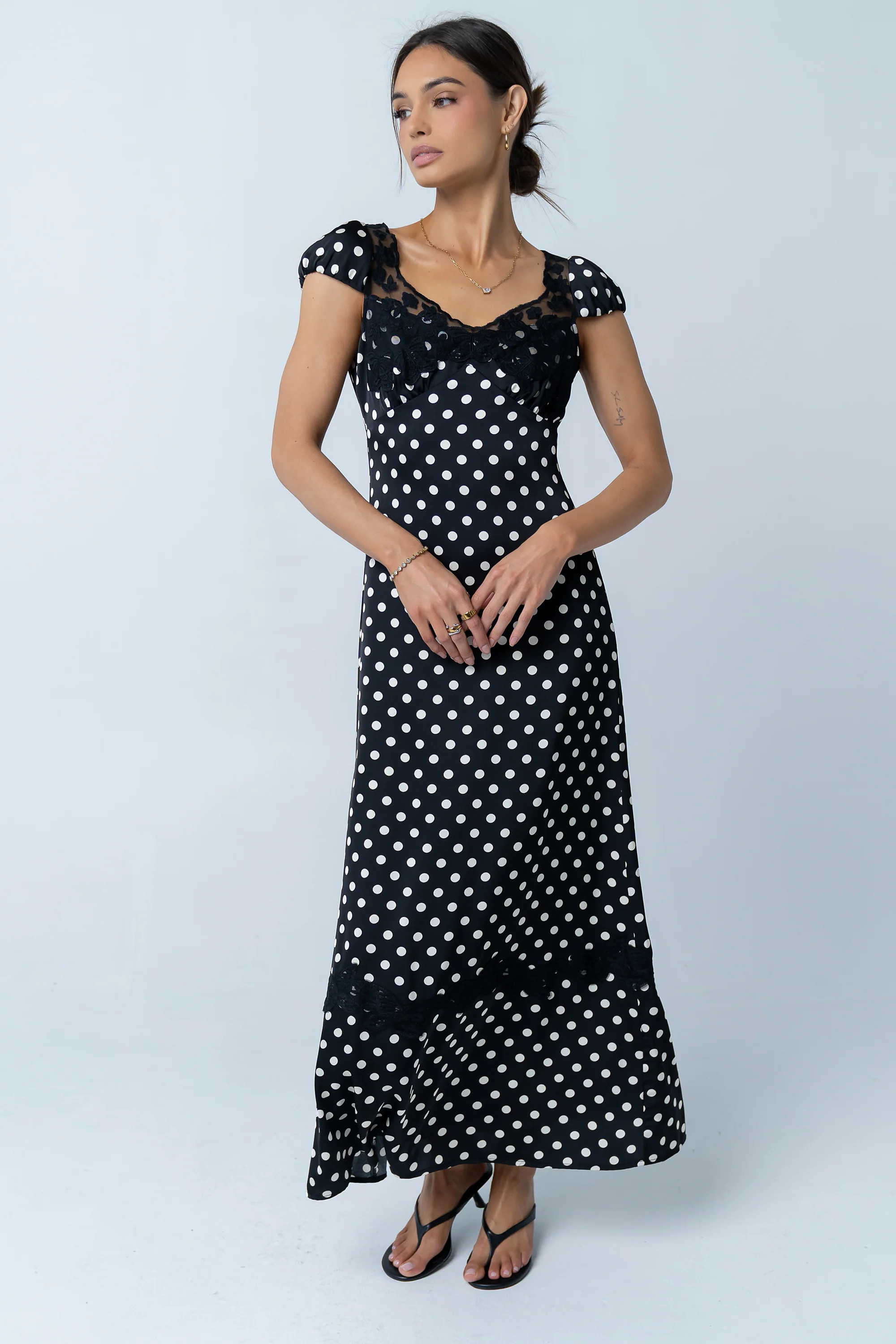 Marianna Polka Dot Maxi Dress | Böhme US