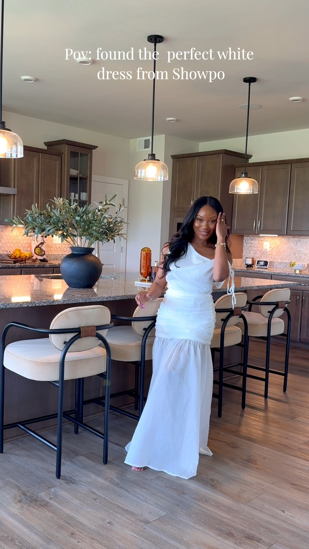 Love this stunning white dress from @showpo.  Perfect for graduation and baby showers. 