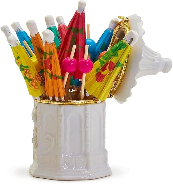 Two's Company Inc. 53700 Pagoda Limoge Box with Picks, 3.25-inch Height, Porcelain | Amazon (US)