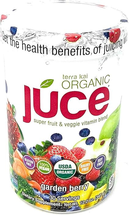 Terra Kai Juce | Garden Berry | Super Fruit & Veggie Vitamine Blend (30 Servings)-SET OF 2 | Amazon (US)