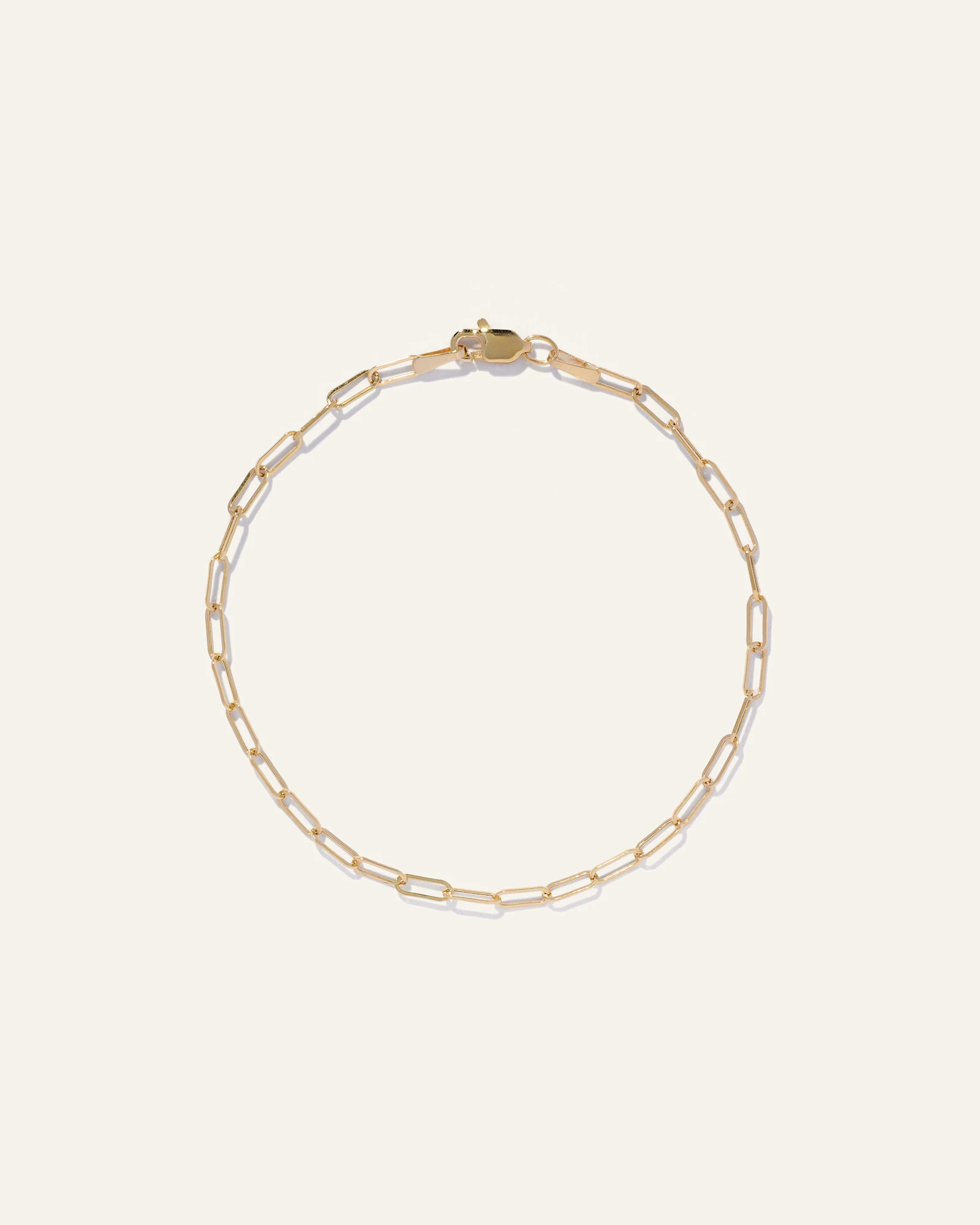 14K Gold Small Paperclip Chain Bracelet | Quince