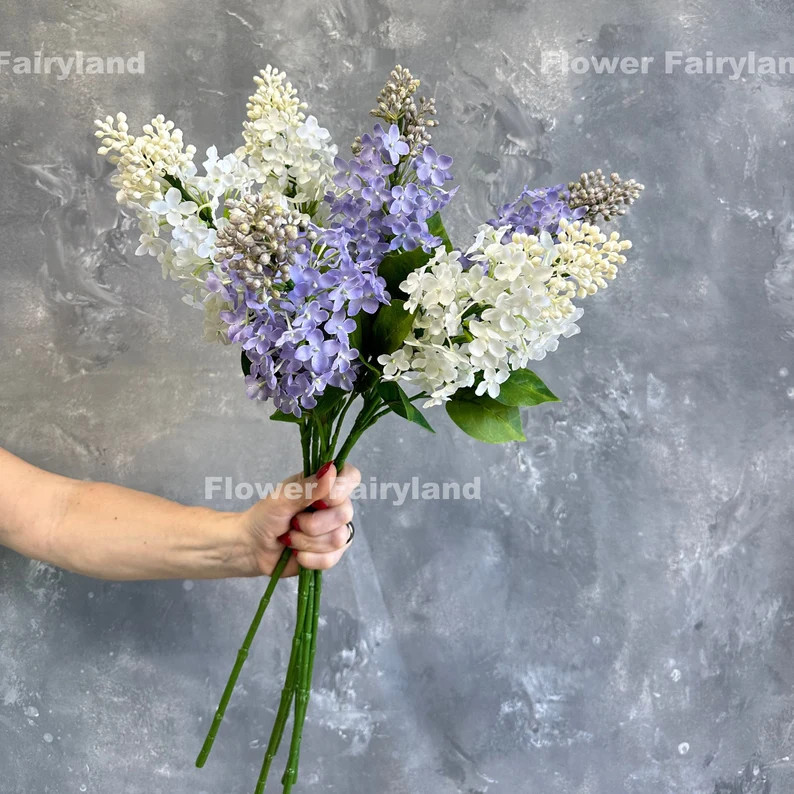 Faux Lilac Flower | High Quality Artificial Flower | DIY | Centerpieces | Wedding Flowers | Home ... | Etsy (US)