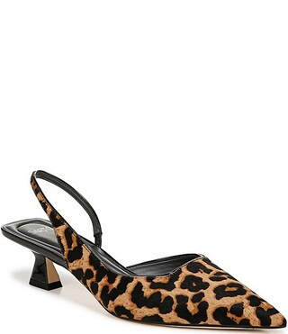 Sarto by Franco Sarto Devin2 Leopard Print Calf Hair Slingback Pumps | Dillard's | Dillard's