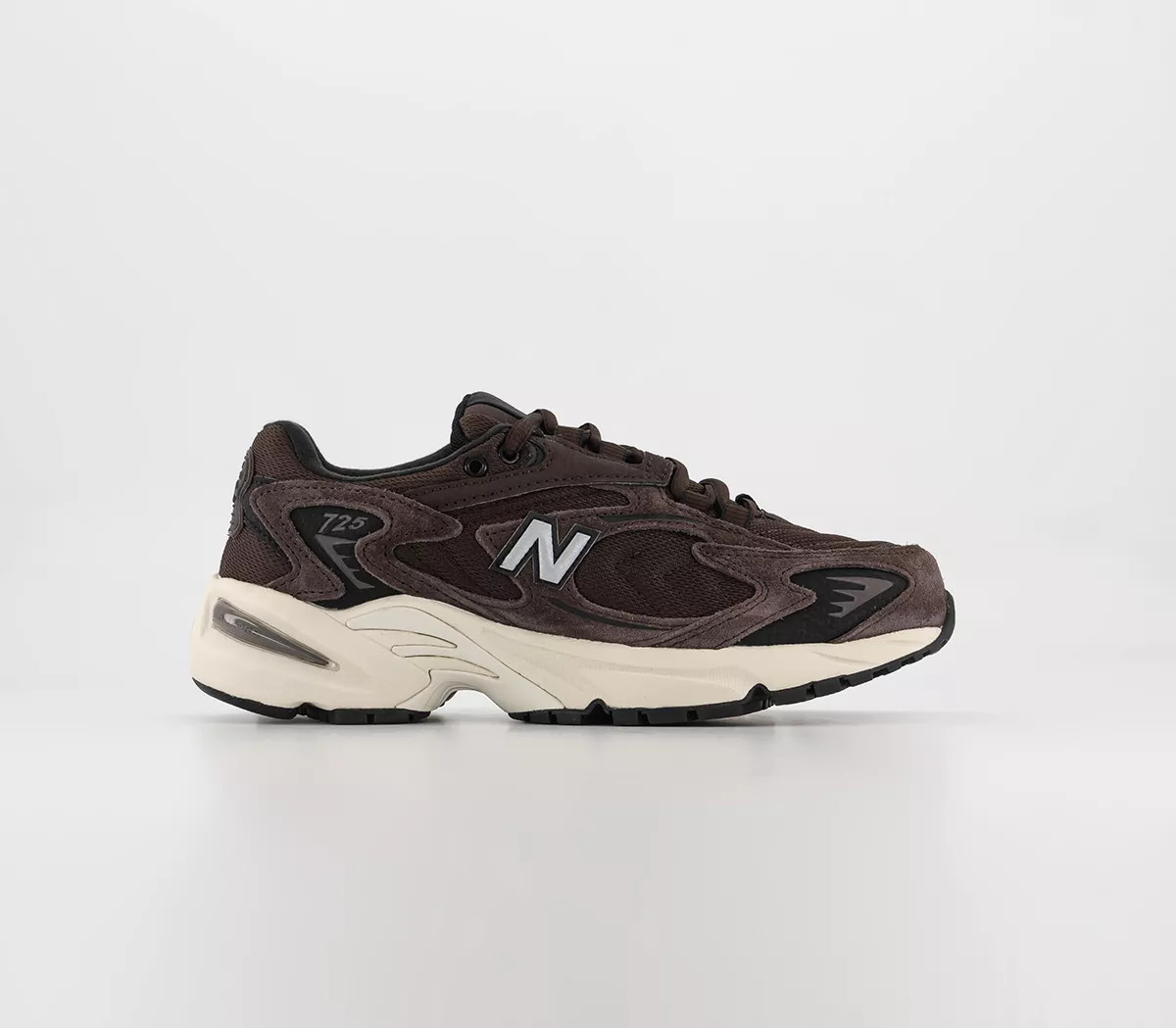 New Balance
								725 Trainers
								Black Coffee | OFFICE London (UK)