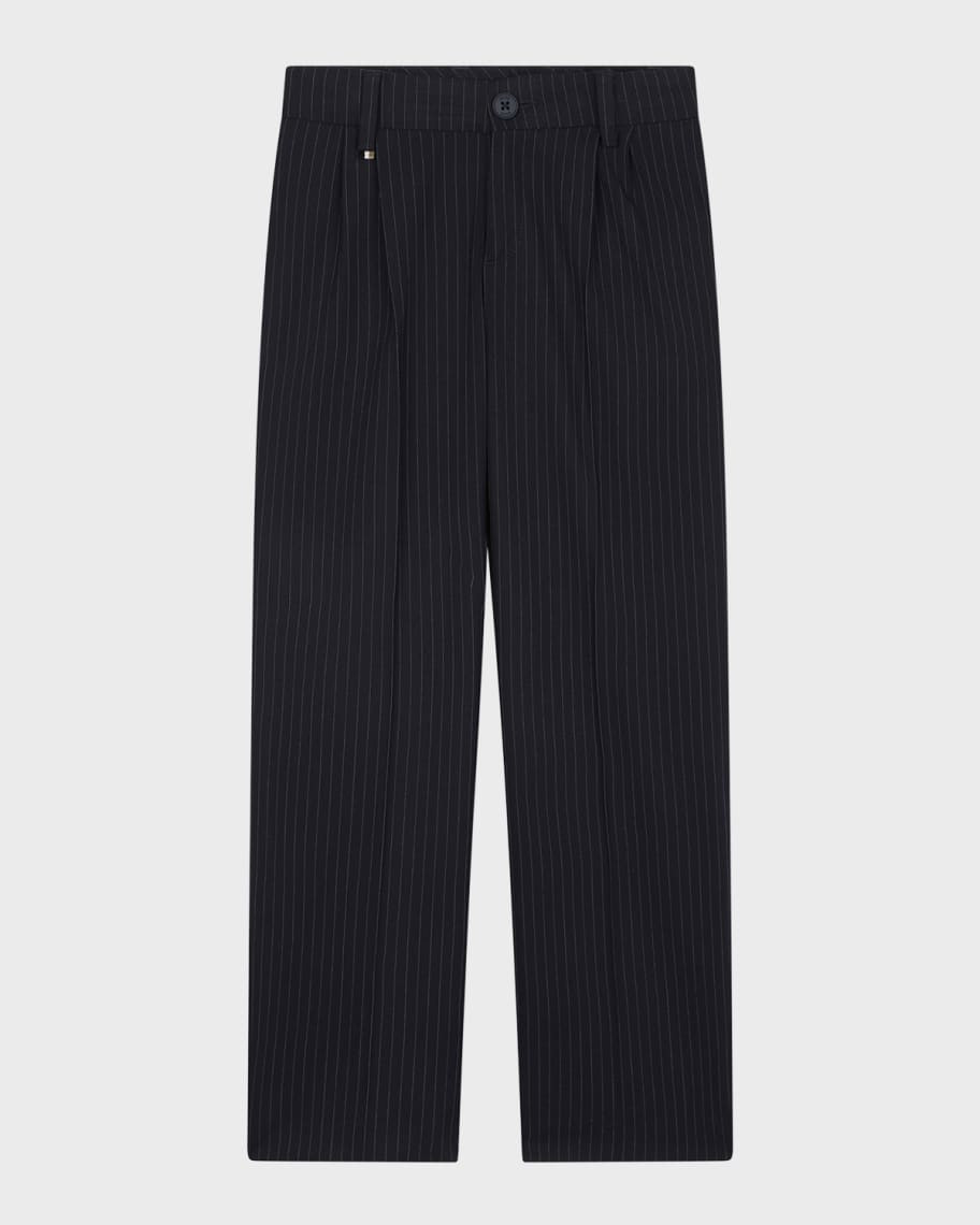 BOSS Boy's Striped Suit Pants, Size 4-16 | Neiman Marcus