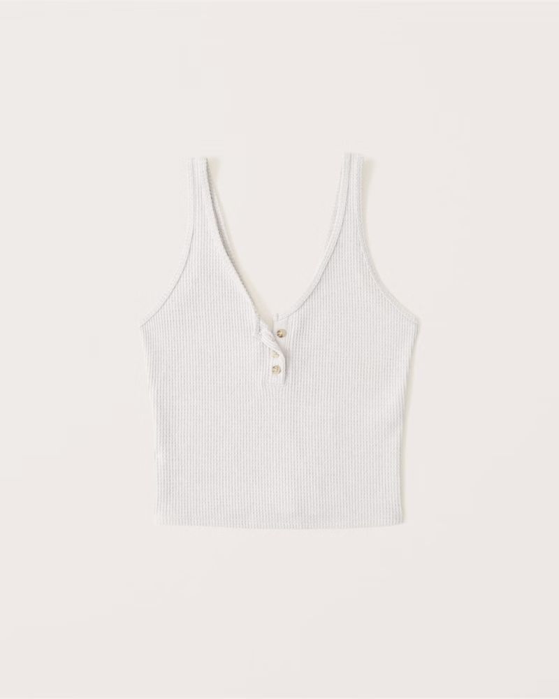 Women's Waffle Henley Cami | Women's Intimates & Sleepwear | Abercrombie.com | Abercrombie & Fitch (US)