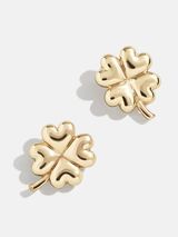 Four Leaf Clover Earrings - Gold | BaubleBar (US)