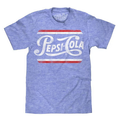 Tee Luv Pepsi Classic Script T-Shirt - Blue Medium | Target