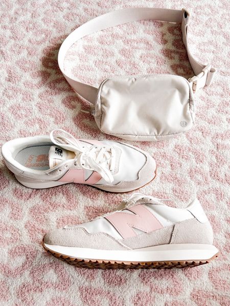 Lululemon belt bag 
Pink new balance sneakers 

#LTKSeasonal #LTKFind #LTKsalealert